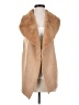 On Twelfth 100% Polyester Solid Tan Faux Fur Vest Size S - photo 1