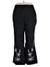 Roaman's Stars Black Casual Pants Size 30 (estimated) - photo 1