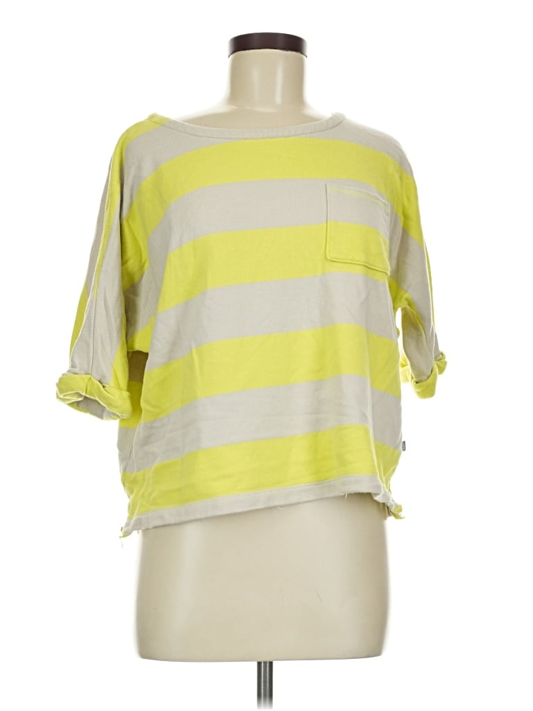 Pre-owned T By Talbots 3/4 Sleeve T-shirt In Yellow