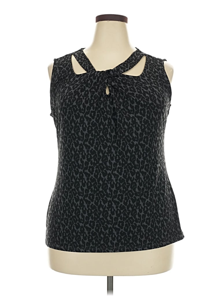 Pre-owned 41hawthorn Sleeveless Blouse In Black