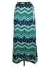 Just Be... Chevron-herringbone Teal Casual Skirt Size L - photo 2