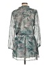 Veronica M. 100% Polyester Print Green Casual Dress Size L - photo 2