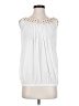 Ramy Brook 100% Polyester White Sleeveless T-Shirt Size S - photo 1