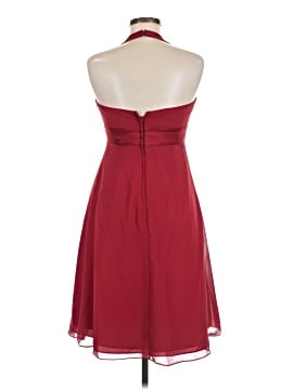 alfred angelo red dress Vintage Alfred Angelo Red Satin Maxi Dress, Beaded Bodice (Size Small)