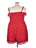 Torrid 100% Polyester Red Romper Size 3X Plus (3) - photo 2