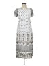 Lapogee 100% Rayon Paisley Silver Casual Dress Size 1X - photo 1