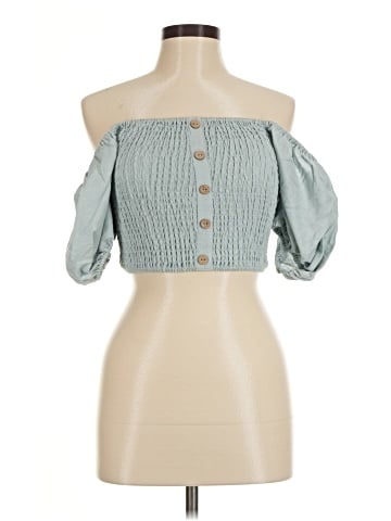 Love Tree Short Sleeve Blouse (view 1)
