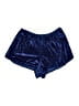 Avon 100% Polyester Metallic Blue Shorts Size M - photo 1