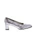 J. Renee Floral Silver Heels Size 12 (narrow) - photo 1