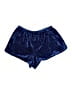 Avon 100% Polyester Metallic Blue Shorts Size M - photo 2