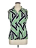 Tommy Hilfiger Green Short Sleeve Blouse Size XL - photo 1