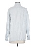Zara 100% Linen Blue Long Sleeve Button-Down Shirt Size XS - photo 2