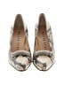 Walter Steiger Animal Print Ivory Heels Size 5 - photo 2