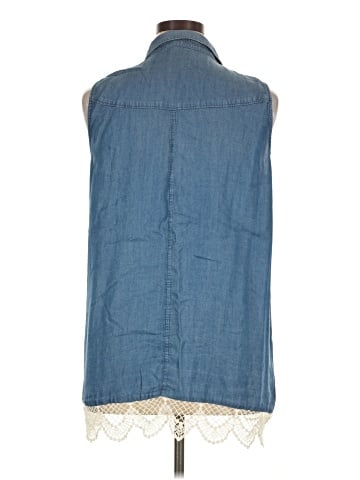 Chelsea & Theodore Sleeveless Button-Down Shirt (view 2)