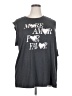 Torrid 100% Cotton Gray Sleeveless T-Shirt Size 2X Plus (2) - photo 1