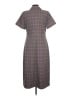 Halogen Plaid Gray Casual Dress Size L - photo 2