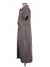 Halogen Plaid Gray Casual Dress Size L - photo 5