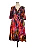 Avenue Print Orange Cocktail Dress Size 18 Plus - photo 1