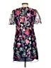 Jessica Howard 100% Polyester Floral Blue Cocktail Dress Size 4 (petite) - photo 2