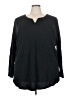 Just My Size Black Long Sleeve Top Size 5X - photo 1