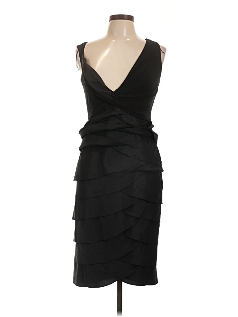 Pre-owned Adrianna Papell Cocktail Dress In Black