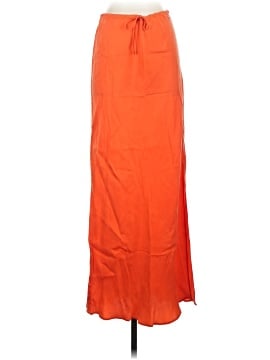 Madewell Tie-Waist Maxi Slip Skirt in Cupro Blend (view 1)