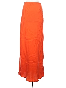 Madewell Tie-Waist Maxi Slip Skirt in Cupro Blend (view 2)