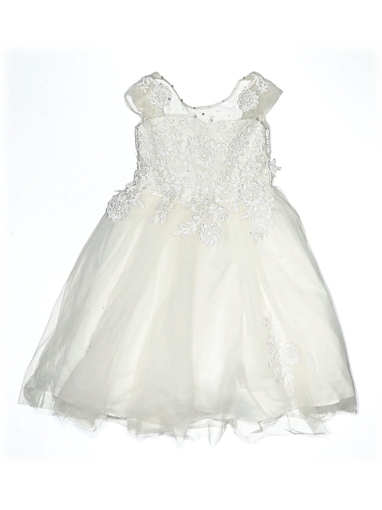 Pre-owned Assorted Brands Kids' Dress In Ivory