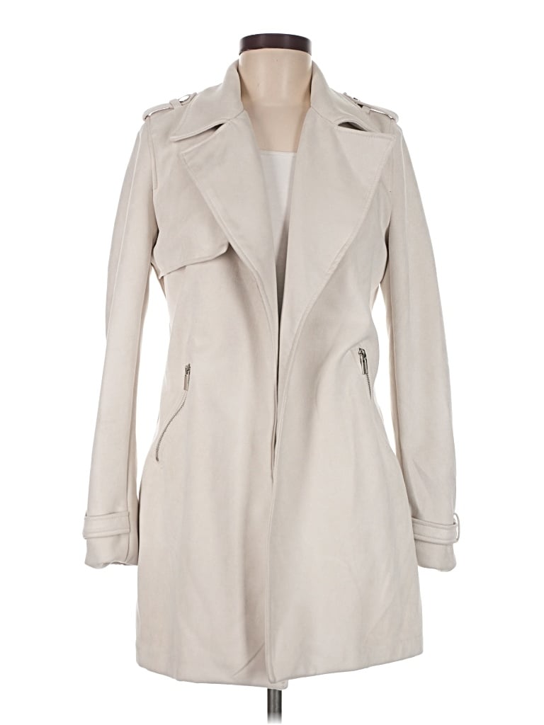 Pre-owned M Magaschoni Trenchcoat In Ivory