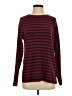 Equipment Stripes Burgundy Pullover Sweater Size S - photo 1