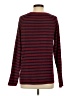 Equipment Stripes Burgundy Pullover Sweater Size S - photo 2