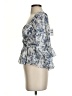 Express Blue 3/4 Sleeve Blouse Size S - photo 5