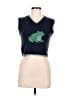 Romwe 100% Acrylic Blue Sweater Vest Size 6 - photo 1