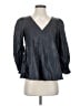 Tuckernuck 100% Polyester Gray 3/4 Sleeve Blouse Size S - photo 1