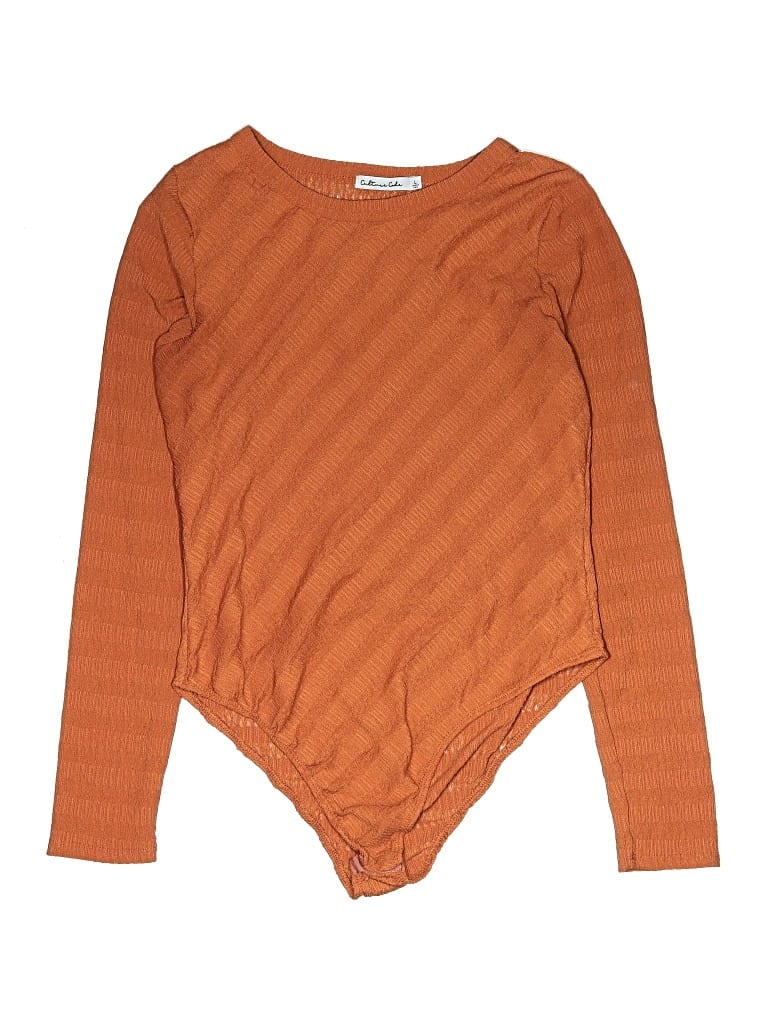 Pre-owned Culture Code Bodysuit In Orange