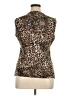 Milano Animal Print Brown Sleeveless T-Shirt Size XL - photo 2