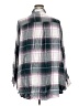 Terra & Sky 100% Rayon Plaid Gray Purple 3/4 Sleeve Button-Down Shirt Size 3X - photo 2