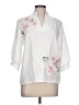 Unbranded 100% Polyester White 3/4 Sleeve Blouse Size L - photo 1