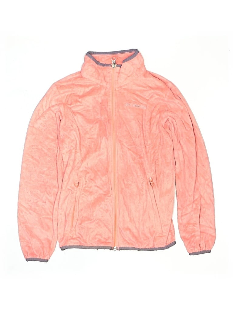 Pre-owned Columbia Kids' Track Jacket In Pink