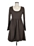 Hayden Solid Gray Casual Dress Size M - photo 1