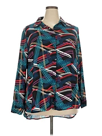 Lane Bryant Outlet Long Sleeve Blouse (view 1)