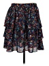 J.Crew 100% Polyester Floral Black Blue Casual Skirt Size 6 - photo 1