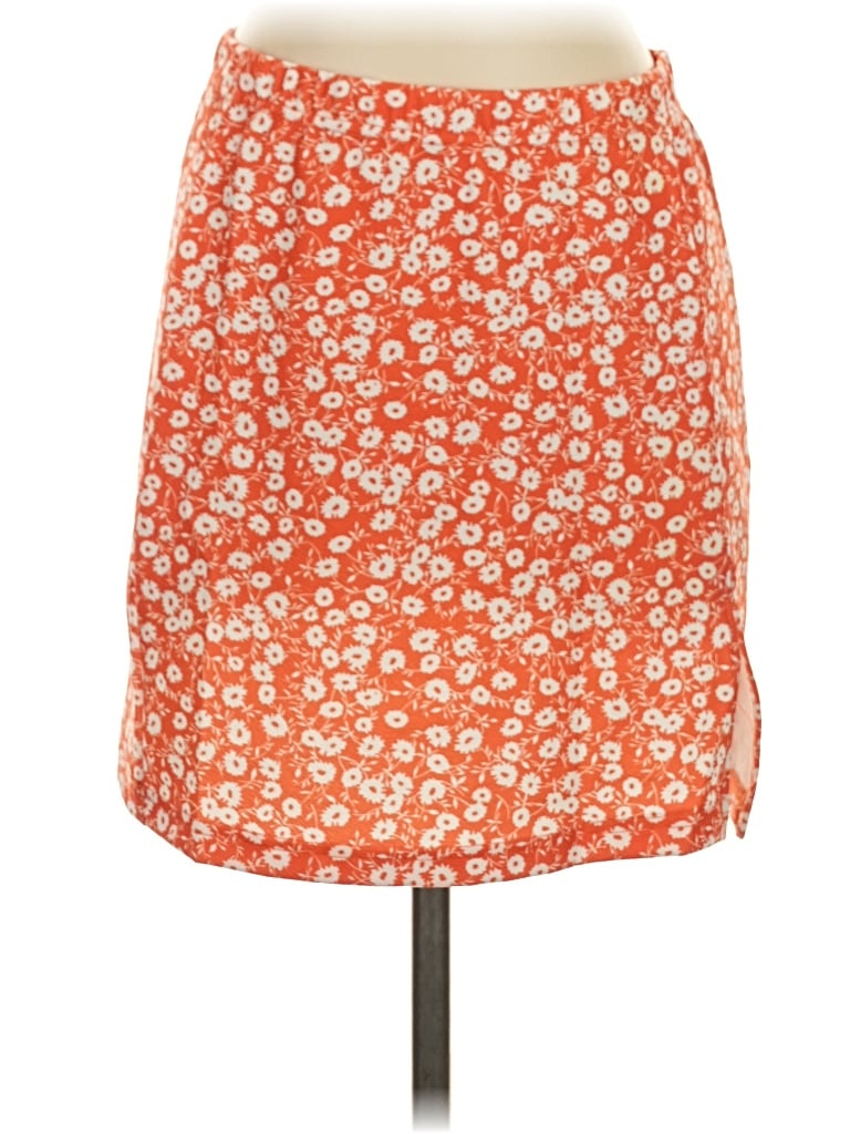 Pre-owned Unbranded Casual Skirt In Orange