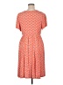 Torrid Hearts Orange Casual Dress Size 1X Plus (1) - photo 2