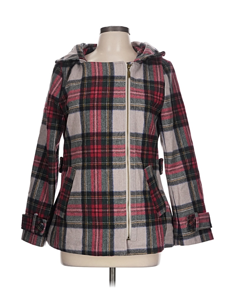 Pre-owned Assorted Brands Wool Coat In Red