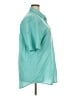 Chaps Teal Short Sleeve Button-Down Shirt Size XXL - photo 4