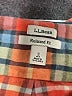 L.L.Bean 100% Cotton Plaid Orange Windbreaker Size S - photo 6