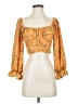 TJD Orange 3/4 Sleeve Blouse Size S - photo 1