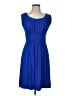 Gilli Solid Blue Casual Dress Size L - photo 1
