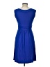 Gilli Solid Blue Casual Dress Size L - photo 2